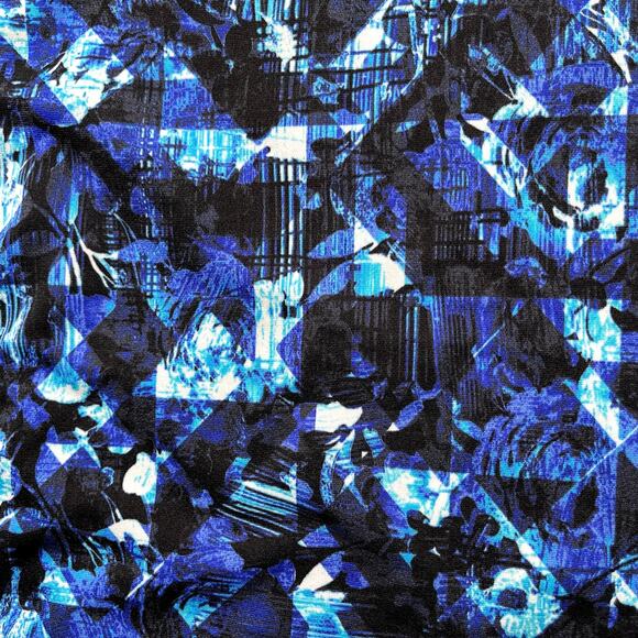 TYR DuraFast Elite Tremiti Twisted Bra Tankini Swim Top Black Blue Size 8 SAMPLE - Picture 5 of 6